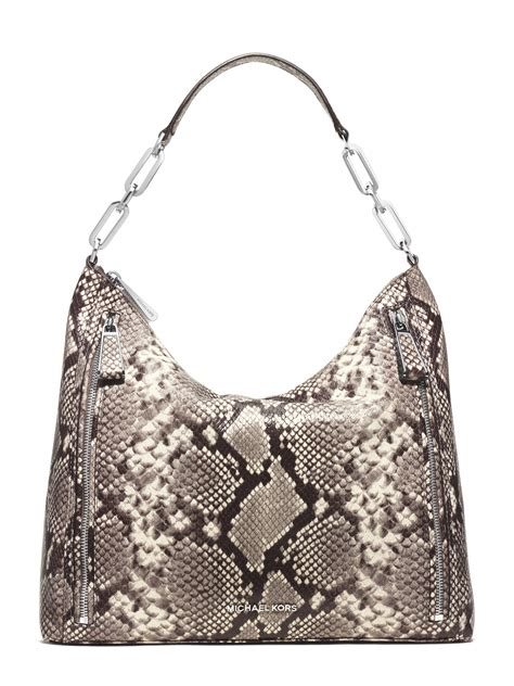 mike kors snakeskin shoulder bag.